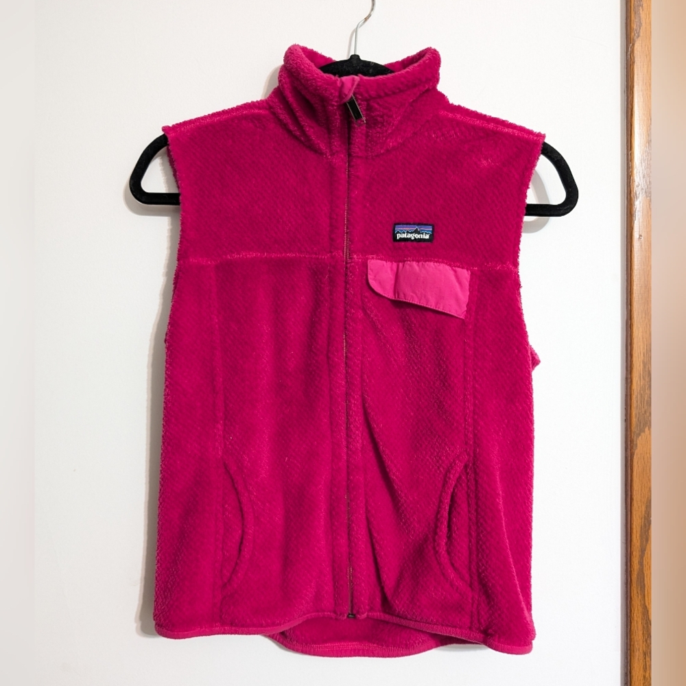 Patagonia Pink Fleece Vest
